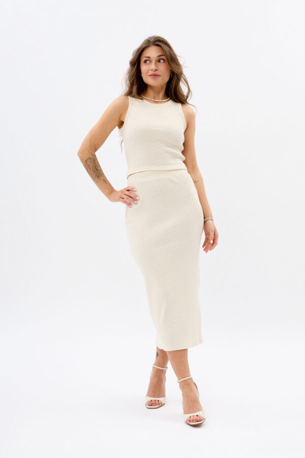 Cream Calm Two-Piece Set